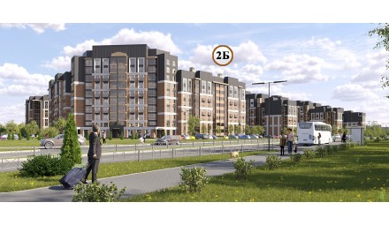 Группа многоквартирных жилых домов по ул. Островского в г. Гродно. Жилой дом № 2Б