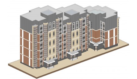 Группа многоквартирных жилых домов по ул. Островского в г. Гродно. Крупнопанельный жилой дом № 3