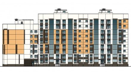 Группа многоквартирных жилых домов по ул. Тухачевского в г. Лида. Жилой дом № 1