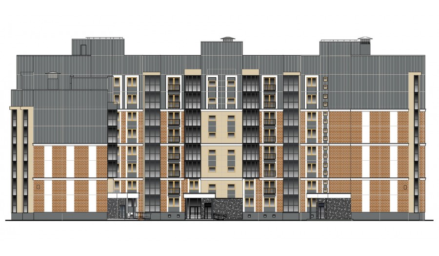 «Группа многоквартирных жилых домов по ул. Островского в г. Гродно. Жилой дом № 1»