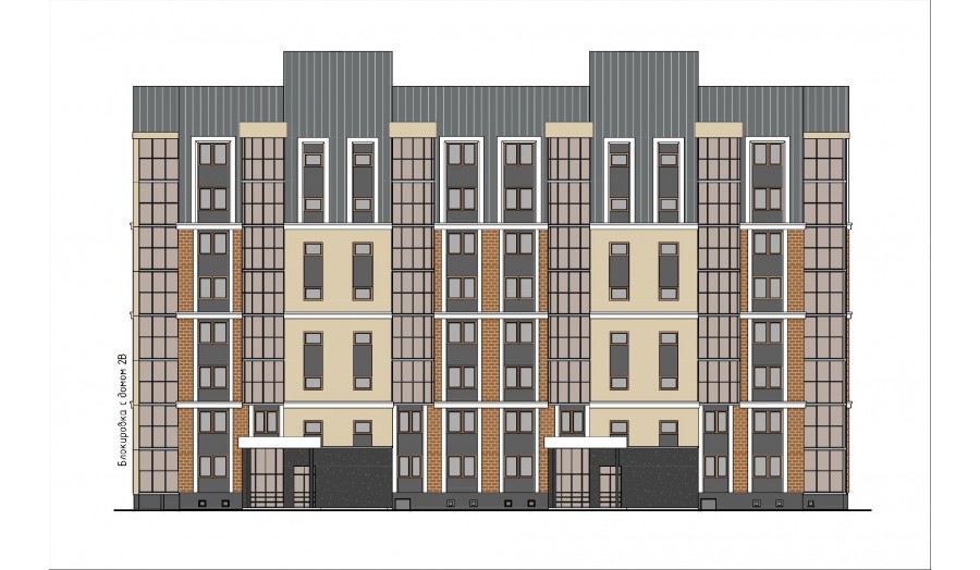 Группа многоквартирных жилых домов по ул. Островского в г. Гродно. Жилой дом № 2А»