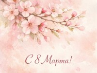 Дорогие женщины! Поздравляем вас с Международным женским днём 8 Марта!